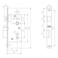 Cerradura de condena 1709 C/C MCM