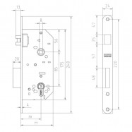 Cerradura de cilindro 1601 C/C MCM