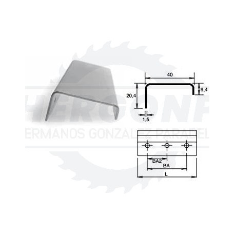 TIRADOR IN-350 INOX.016X032 MM.